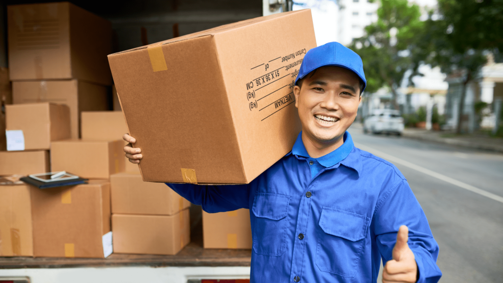 Receiving a parcel